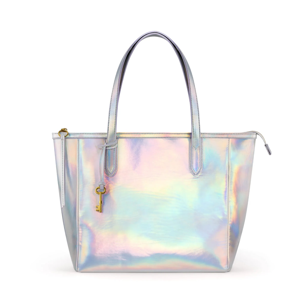 Holographic | Madison 16L holographic women's zip tote, front view