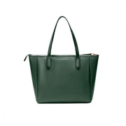 Green | Madison 16L dark green women's tote bag, rear view
