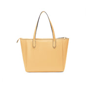 Yellow | Madison 16L yellow women's zip tote bag, rear view