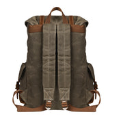 Olive Green | Olive green rucksack adjustable rear straps