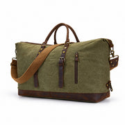 Green | Voyager green 50L weekender duffel angled view