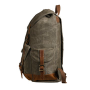 Olive Green | Ranger olive green laptop backpack side profile