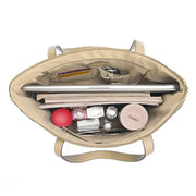 Light Gold | Madison 16L light gold tote with organized interior compartments