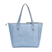 Aqua | Madison 16L aqua blue women's tote bag, rear view