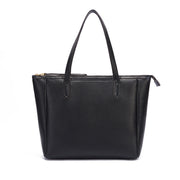 Black | Madison 16L black women's tote bag, rear view