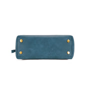Dark Blue | Madison dark blue tote bag reinforced bottom with metal feet