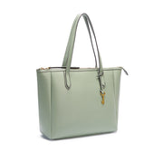 Celadon | Madison 16L celadon green zip tote, three-quarter view