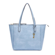 Aqua | Madison 16L aqua blue women's zip tote, front view