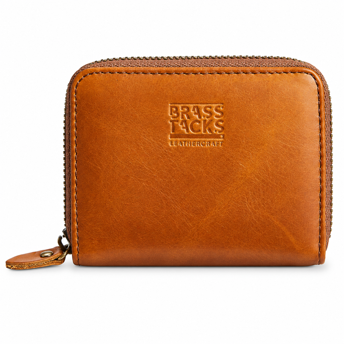 Yellow | Camden RFID full-grain leather card wallet front view