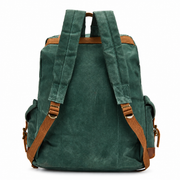 Forest green | Forest green backpack adjustable padded rear straps
