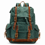 Forest green | Ranger 14L forest green waxed canvas backpack