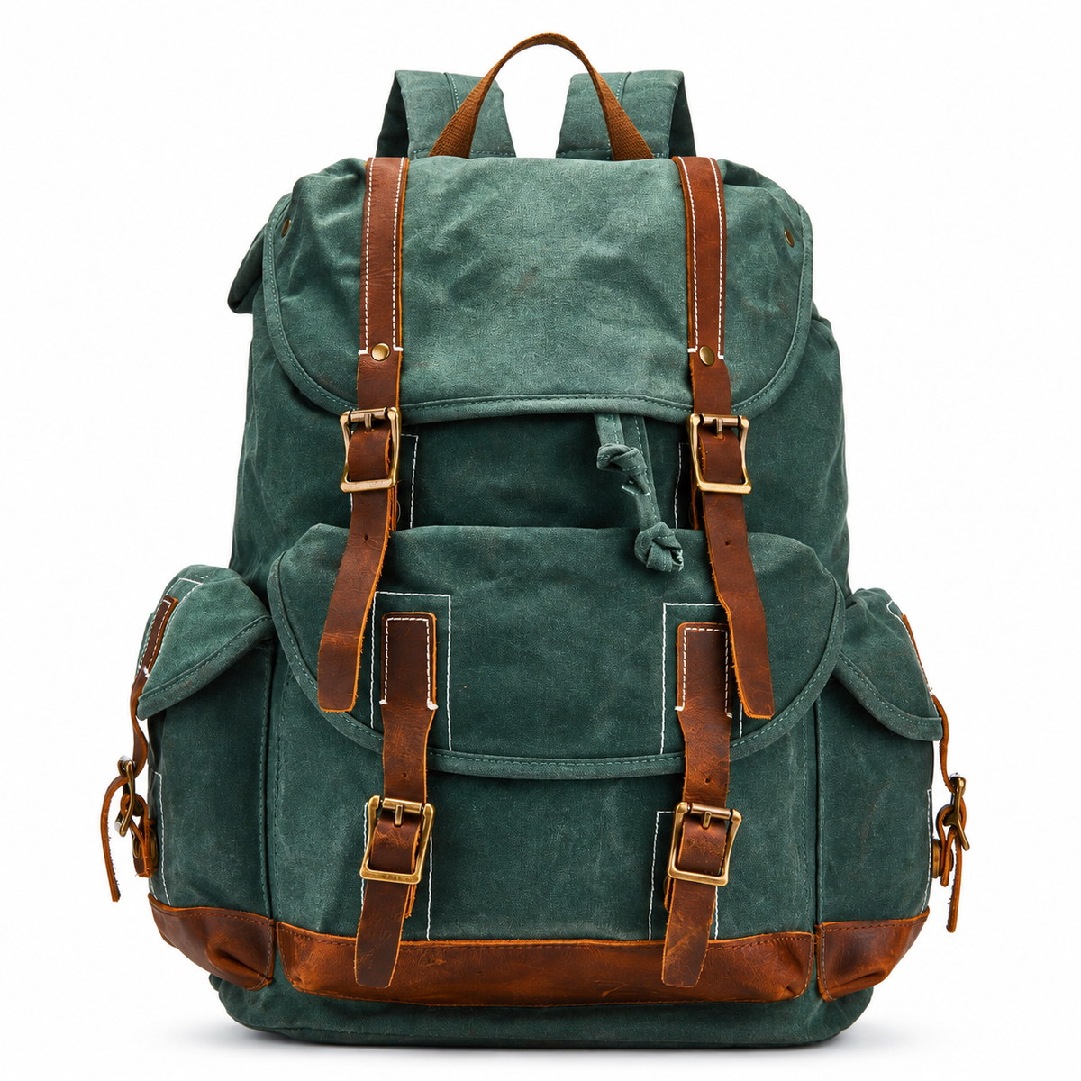 Forest green | Ranger 14L forest green waxed canvas backpack