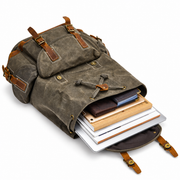 Cognac | Ranger rucksack packed with books and essentials