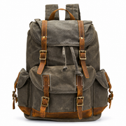 Cognac | Ranger 14L cognac waxed canvas laptop backpack